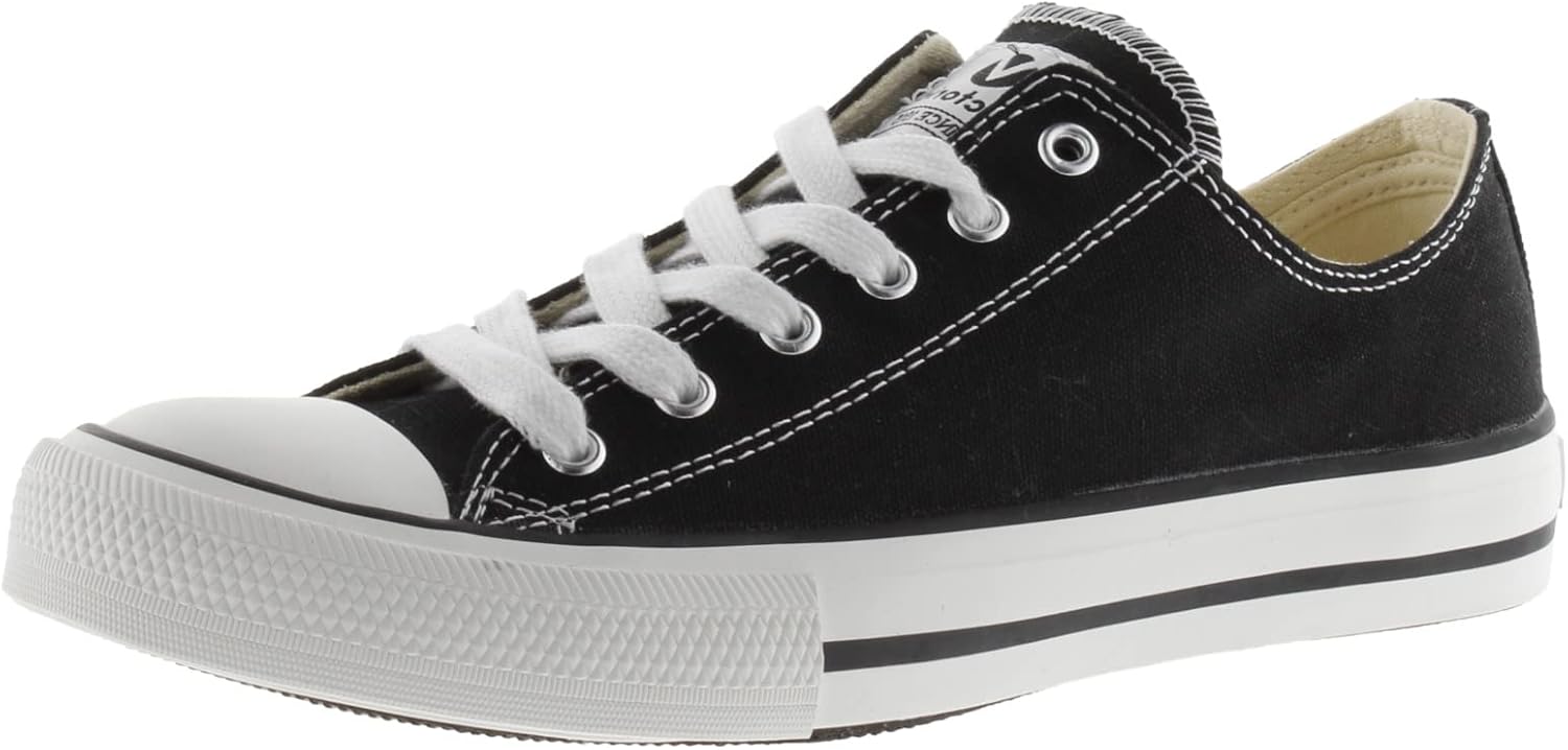 

Victoria унисекс низкие кеды Tribu из холщовой ткани с резиновым носком 106550 для взрослых Victoria'S Secret, черный