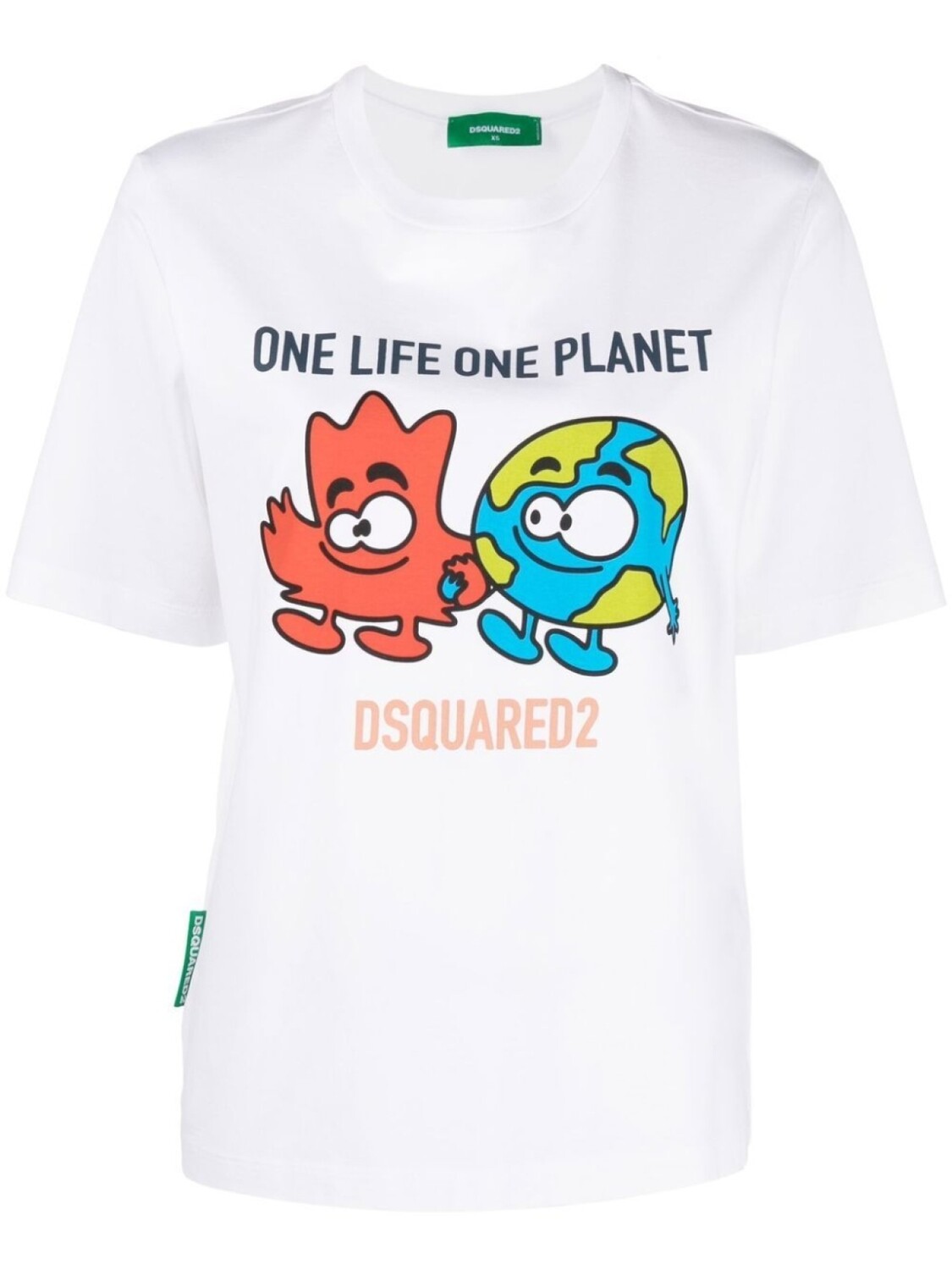 

Dsquared2 футболка с графичным принтом, белый, Синий, Dsquared2 футболка с графичным принтом, белый