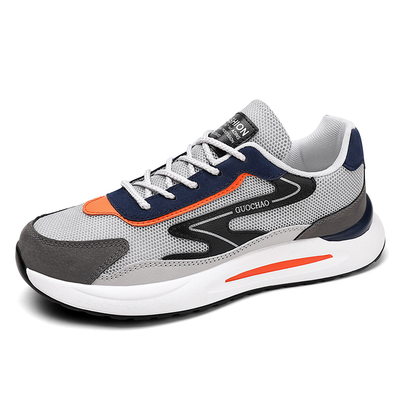 

PLAY COBBLER Антискользящие и износостойкие дышащие низкие повседневные туфли мужские серо-голубые, цвет Gray Blue