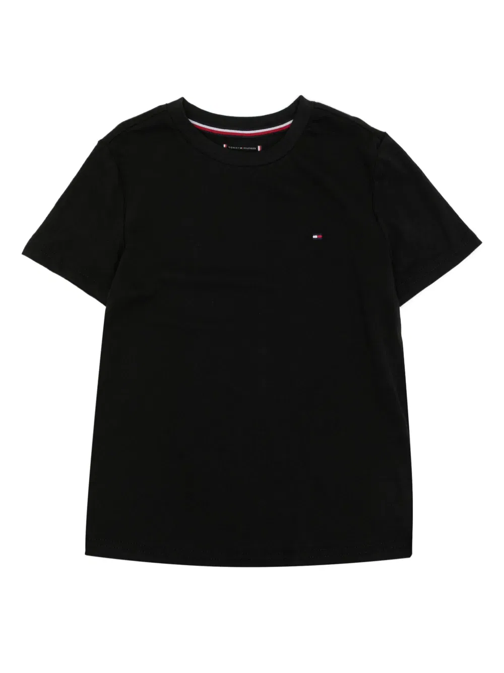 Хлопковые футболки с вышитым логотипом (комплект из двух штук) Tommy Hilfiger Junior, черный — фото 2