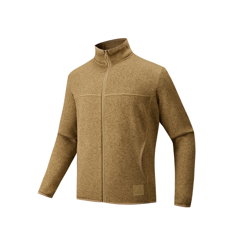 

ANTA Мужская флисовая одежда коллекции Outdoor древний чай серый вереск, Ancient Tea Brown Heather Gray-3
