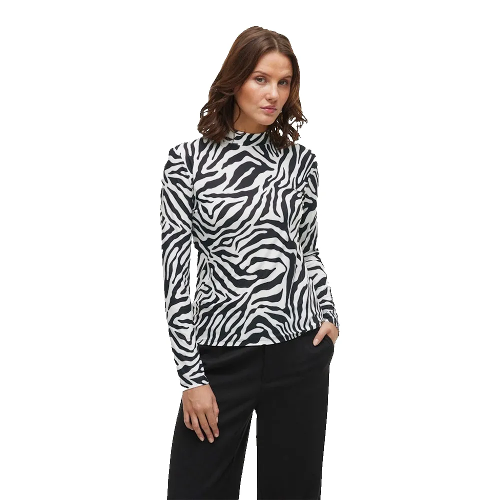 

Футболка Vila Leoa long sleeve high neck, белый