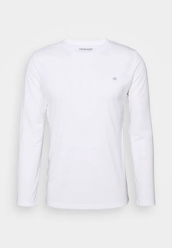 Набор из 3 футболок с длинными рукавами разных расцветок Calvin Klein Golf, Black/White/Charcoal — фото 4