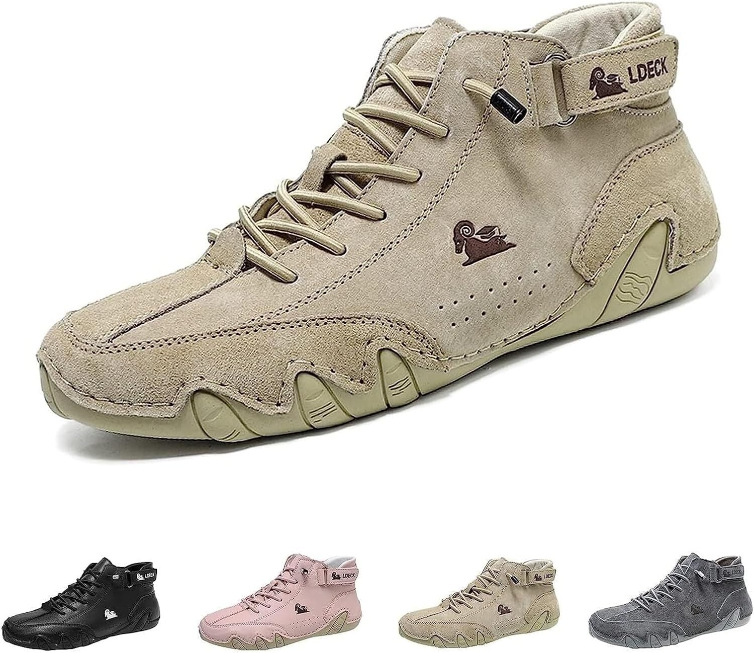 

Походные ботинки, нескользящие, дышащие, водонепроницаемые, легкие, унисекс, для походов, кемпинга, всесезонные, высокие ботинки-чукка Generic, хаки