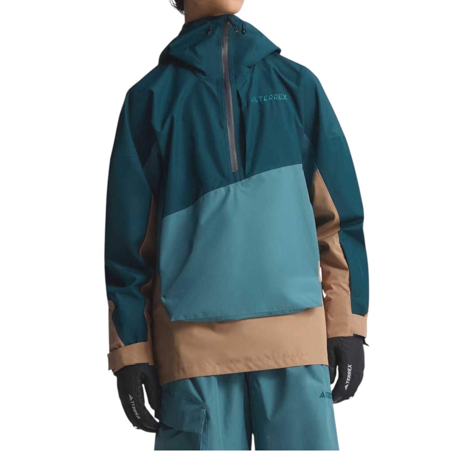 Анорак Adidas Terrex Xploric 2 Layer Lined Climaproof 'Preloved Teal Aurora Ivy' — фото 2