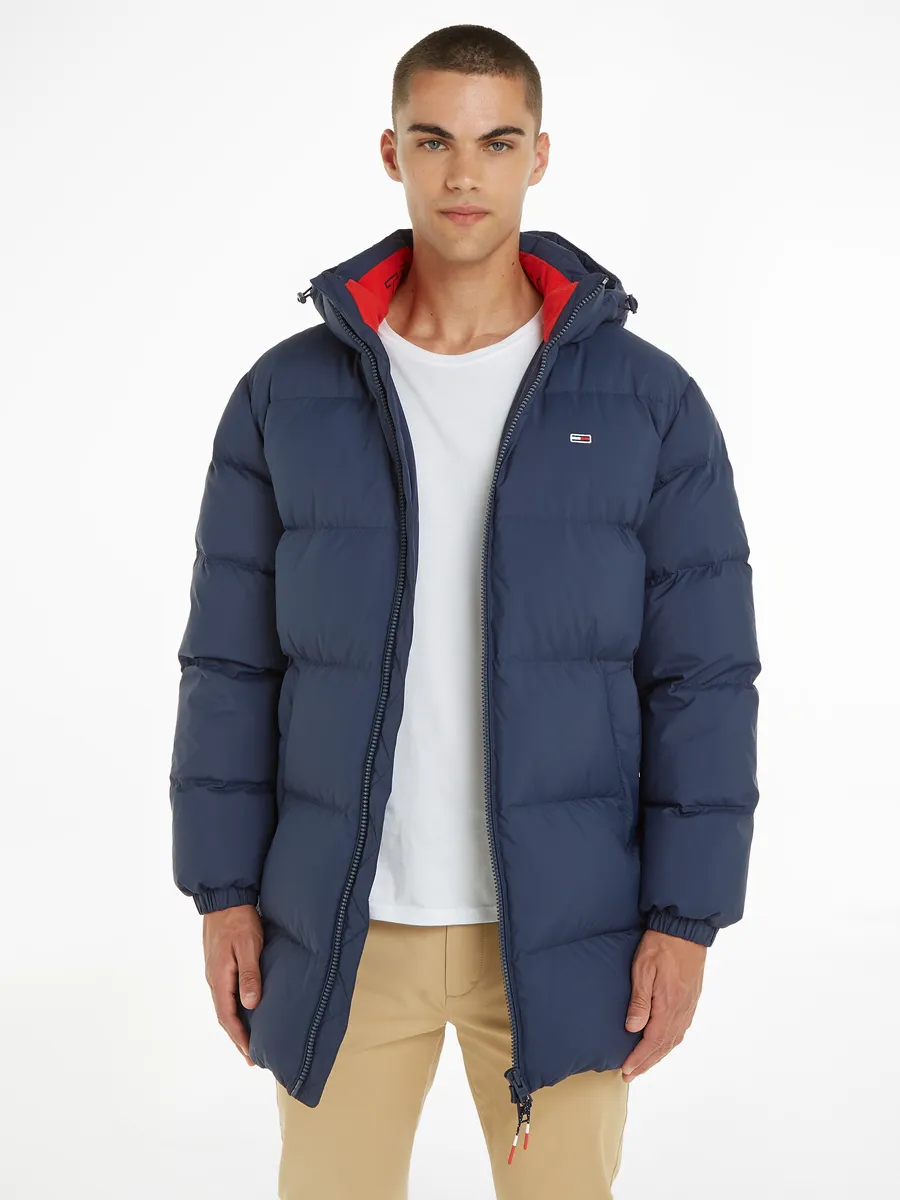 

Парка Tommy Jeans "TJM ESSENTIAL DOWN PARKA", с капюшоном, цвет Twilight Navy