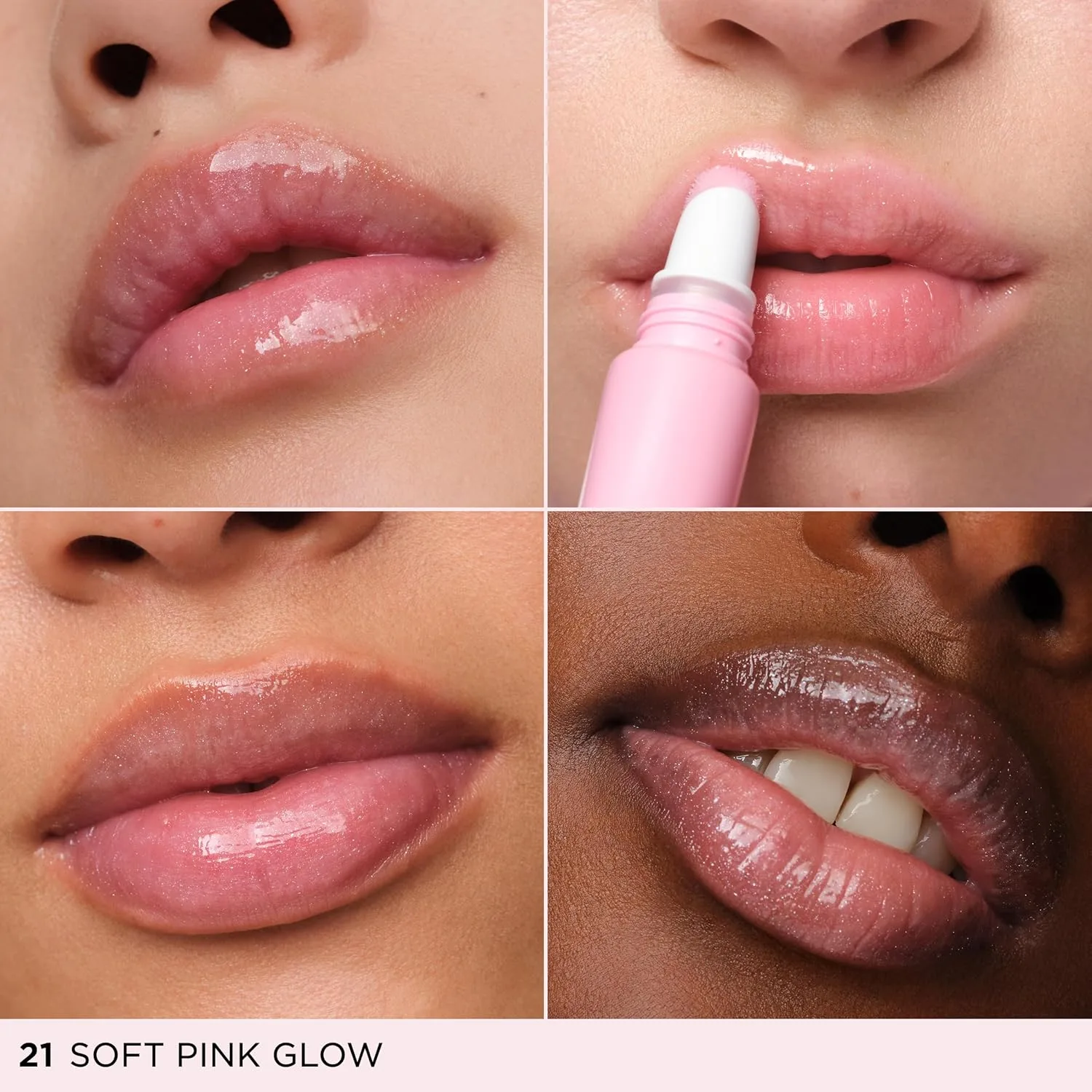 Блеск для губ Clarins Lip Perfector | Увлажняющий и придающий объем губам пептидный блеск | Мгновенный блеск с полупрозрачным мерцающим финишем | Нелипкая текстура с ароматом ванили | 0,35 унции, 21 Soft Pink Glow - Pearly Light Pink — фото 2