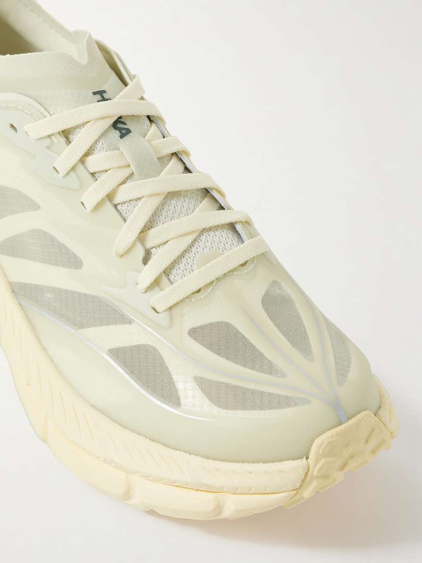 Кроссовки Mafate Speed 4 Lite из резины и рипстопа Hoka One One, белый — фото 4
