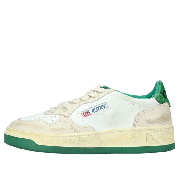 Кроссовки medalist low super vintage sneakers 'white green' Autry, белый
