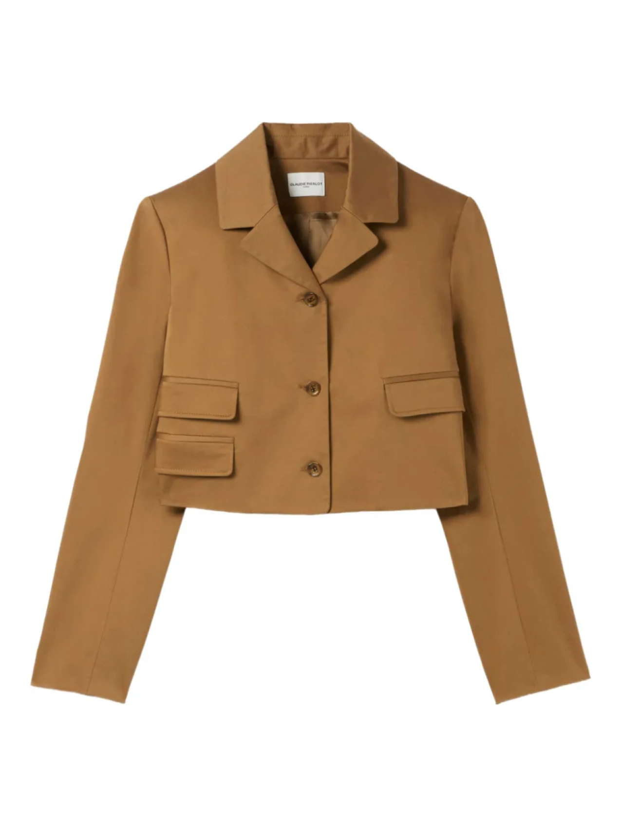 

Блейзер из хлопковой смеси Claudie Pierlot, коричневый