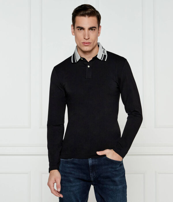 

Поло Guess Jeans Oliver Extra Slim Fit, черный