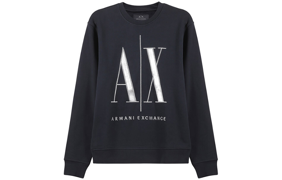 

Толстовка мужская темно-синяя Armani Exchange, темно-синий