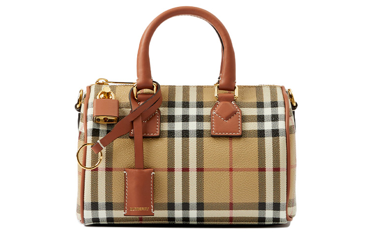 

Архивная мини-сумка для боулинга бежевый/терракотовый коричневый Burberry