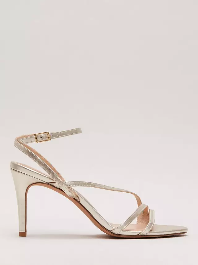 

Сандалии Phase Eight Leather Barely There Strappy, золотой