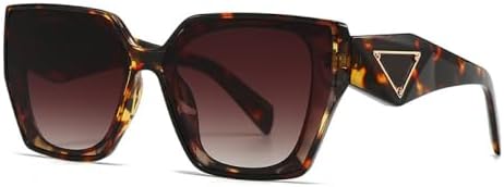 

Квадратные солнцезащитные очки 2026 для женщин, очки «кошачий глаз», классические винтажные солнцезащитные очки с защитой от УФ-излучения UV400 для активного отдыха MTZJH, Coffee