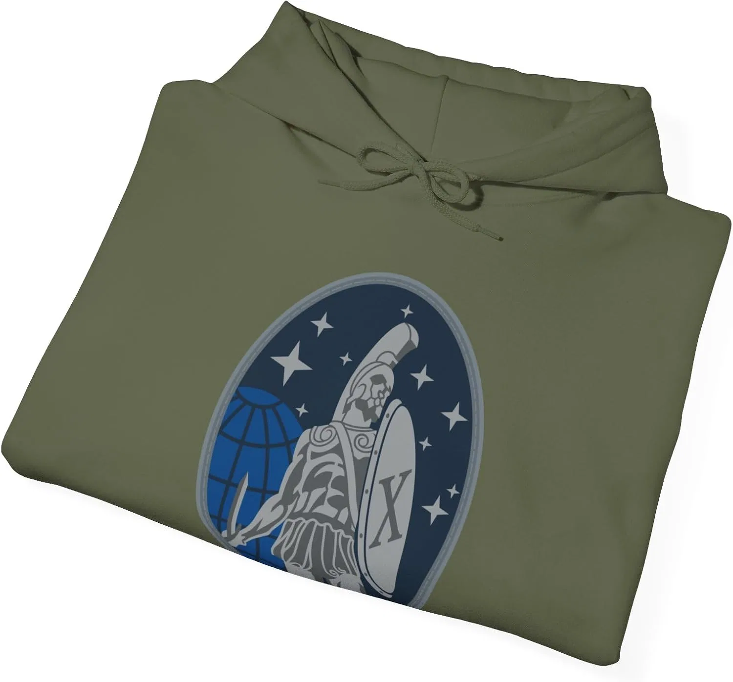 Толстовка 10 Space Warning Squadron (U.S. Space Force) GENERIC, темно-зеленый — фото 4