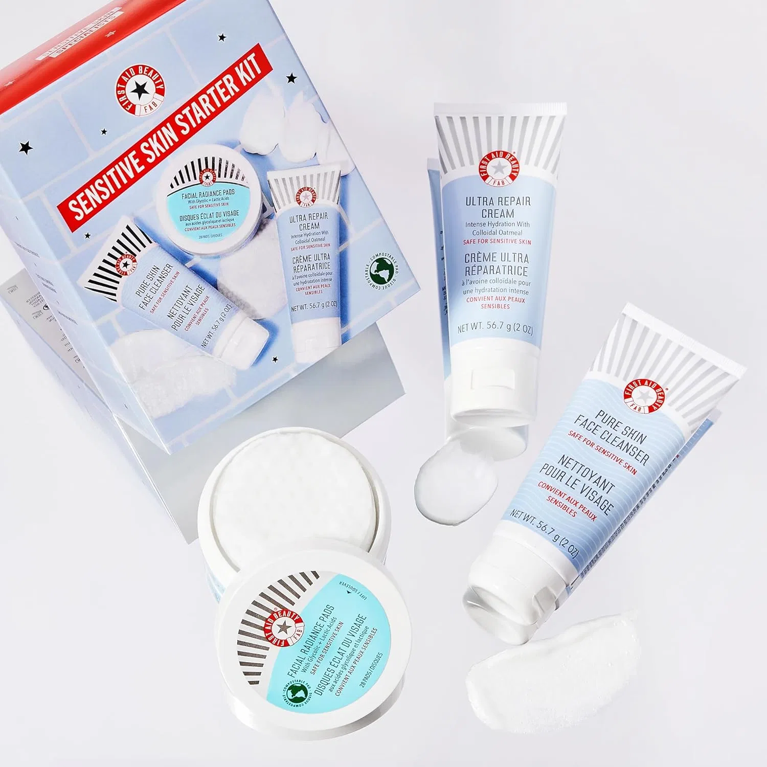 Набор для чувствительной кожи First Aid Beauty Sensitive Skin Discovery Kit First Aid Beauty, 1 Piece (3 Pack) — фото 2