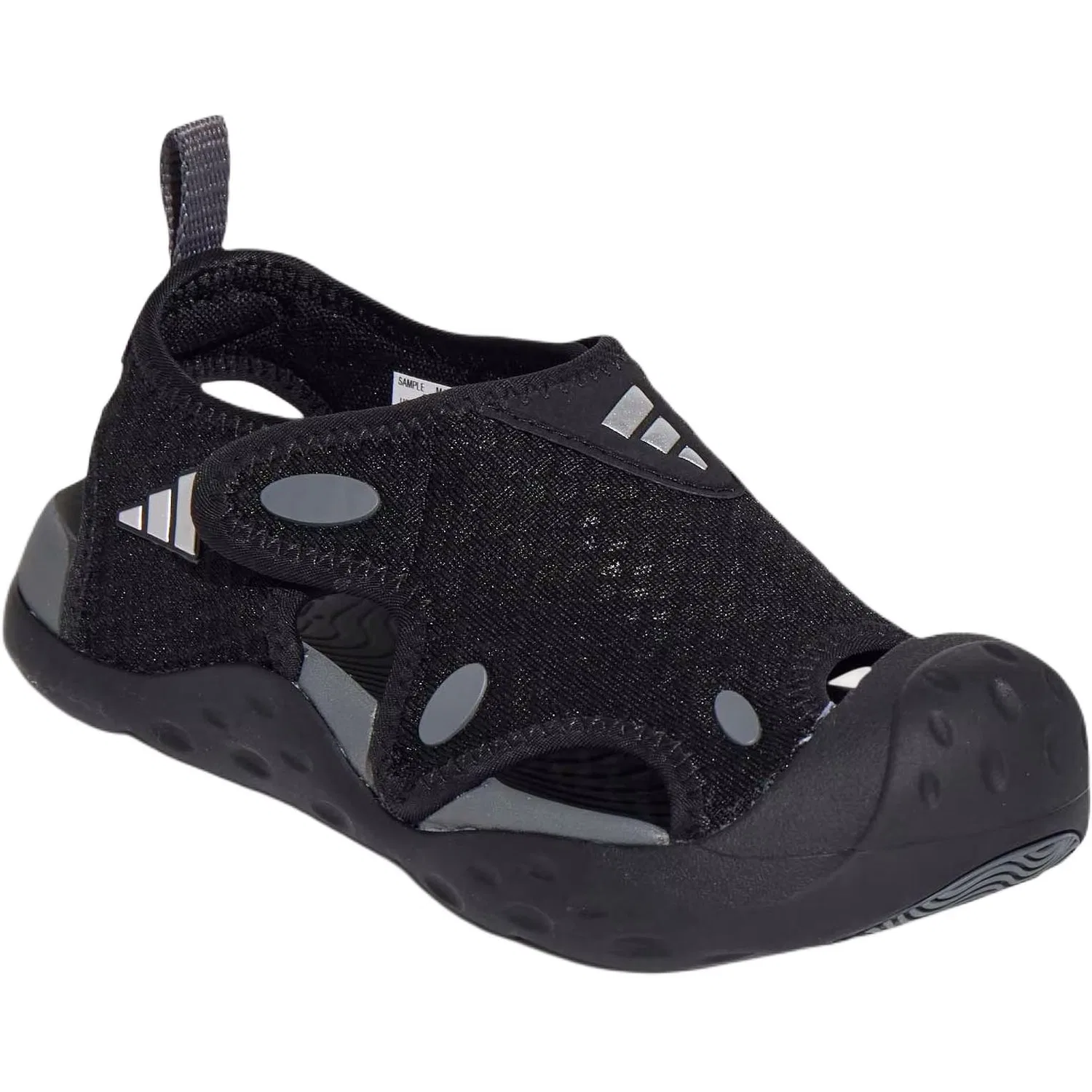 Сандалии STARSTRIDE slip resistant abrasion resistant low top black kids' Adidas — фото 4