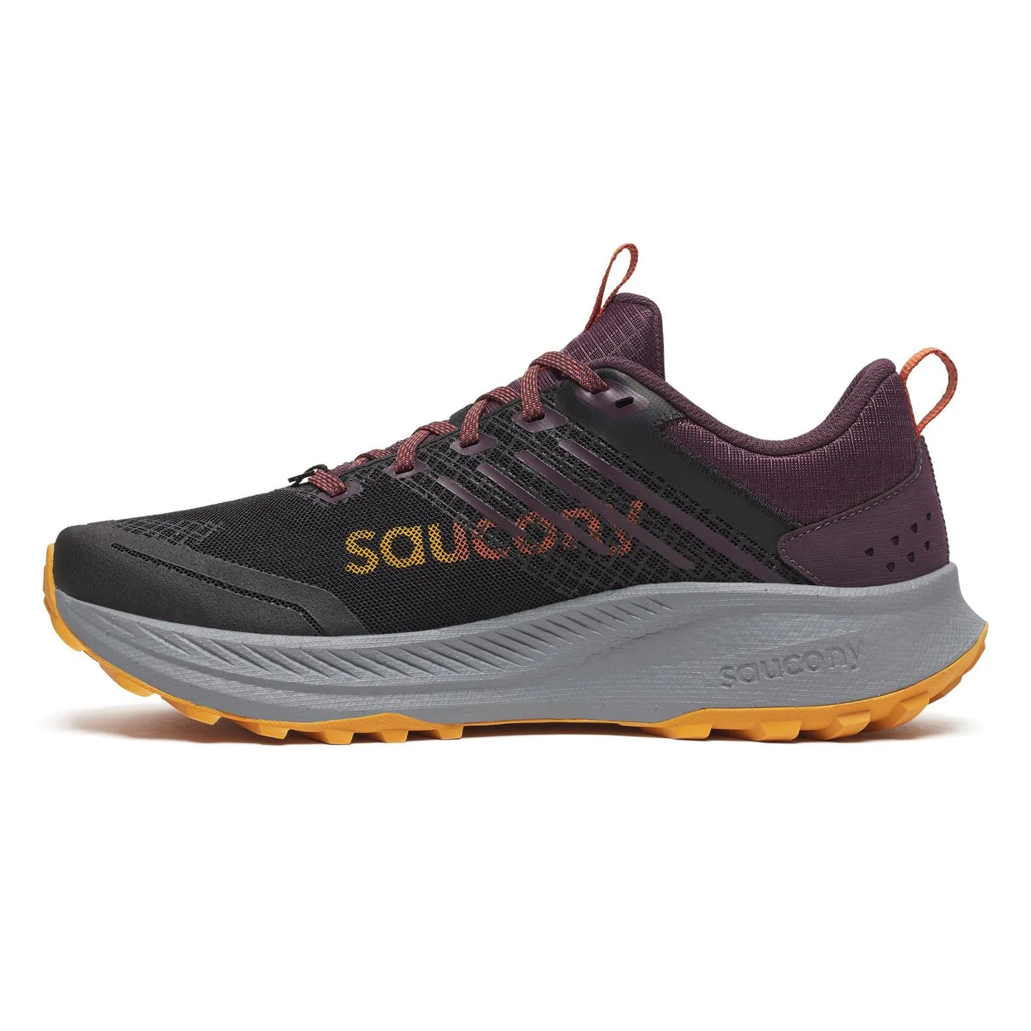 Мужские кроссовки для трейлраннинга Ride TR2 Saucony, Black/Autumn — фото 2