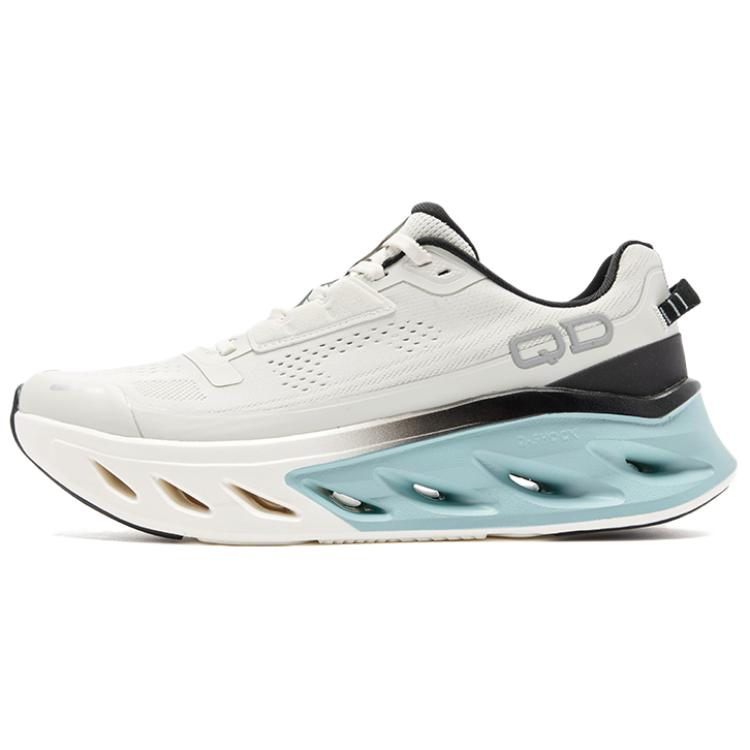 

QIAODAN Кроссовки для бега Variety Training Collection, мужские, низкие, березово-белые, черные