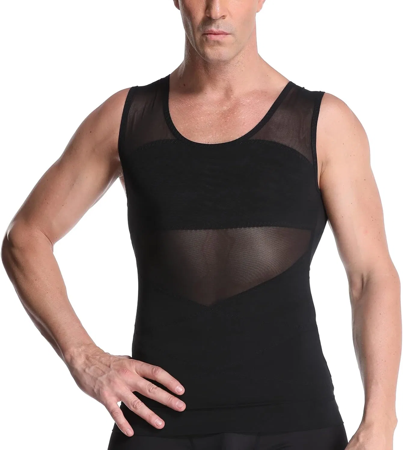 Shapewear для похудения талии, компрессионная майка, Black 2