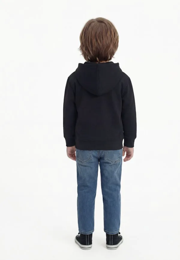 Толстовка babygap с застежкой-молнией и свободным кроем логотипа. Gap, True Black — фото 2