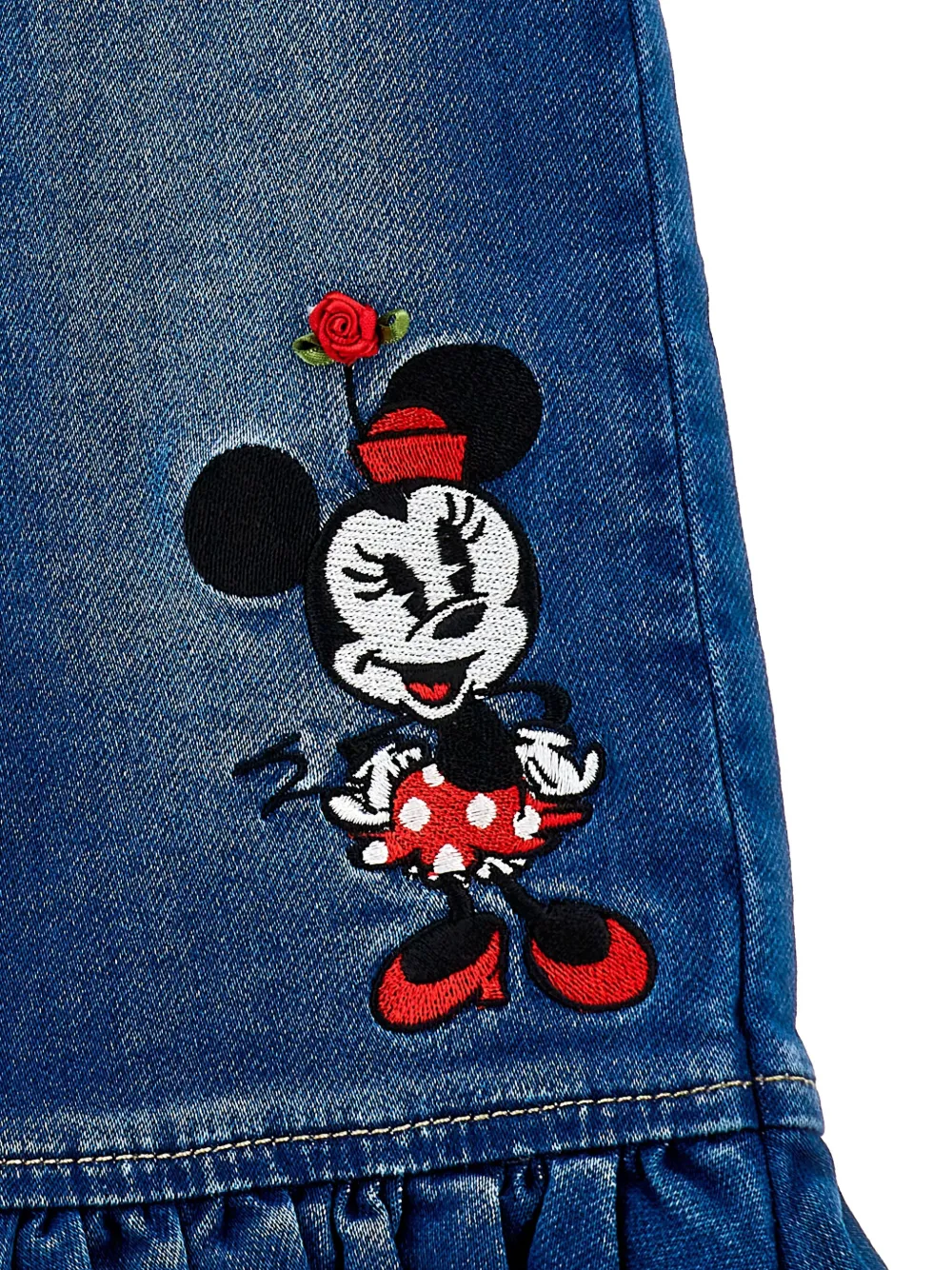 Джинсы Minnie Mouse из коллаборации с Disney Monnalisa, синий — фото 3