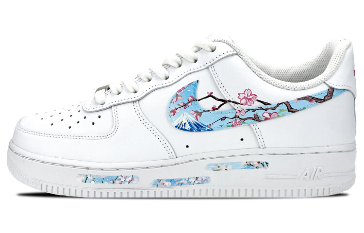 

Кроссовки Nike Air Force 1 Skateboard Shoes Men Low-Top White Blue Pink