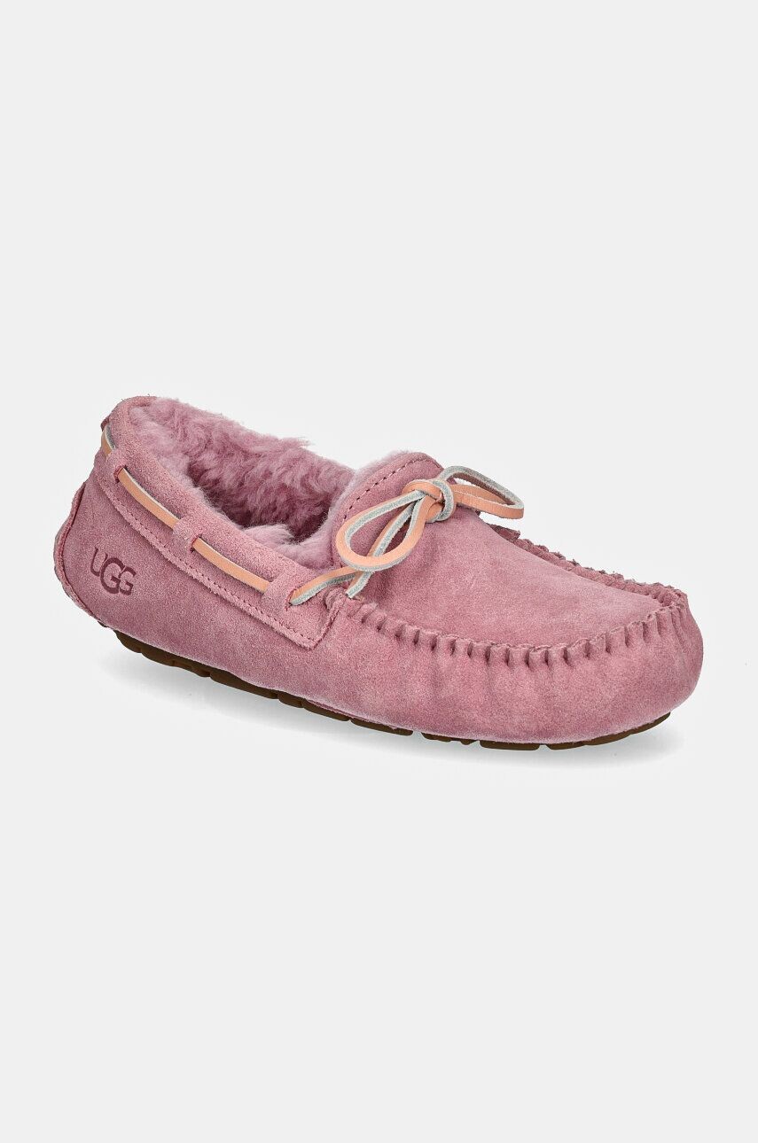 

Замшевые тапочки UGG Dakota, розовый