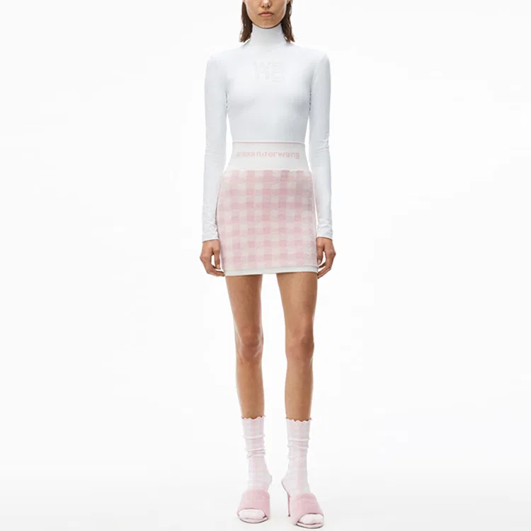 Юбка короткая Casual Alexander Wang Pink — фото 3