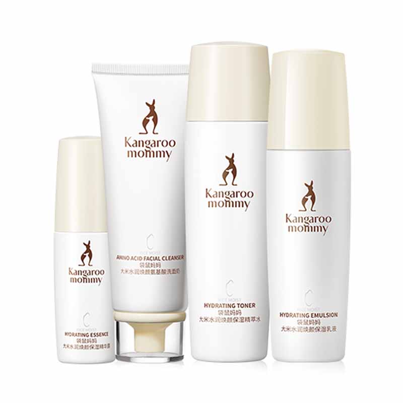 Kangaroo Mommy Набор для ухода за кожей очищающее средство для подтяжки кожи + тоник + лосьон + сыворотки/оливковое масло, подарок на день рождения подруги — фото 3