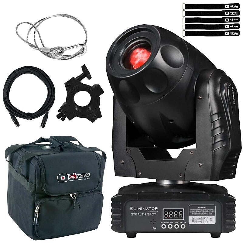 

Светодиодный прожектор Eliminator Lighting Eliminator Lighting Stealth Spot Moving-Head Beam Spot RGBW LED Light w Case