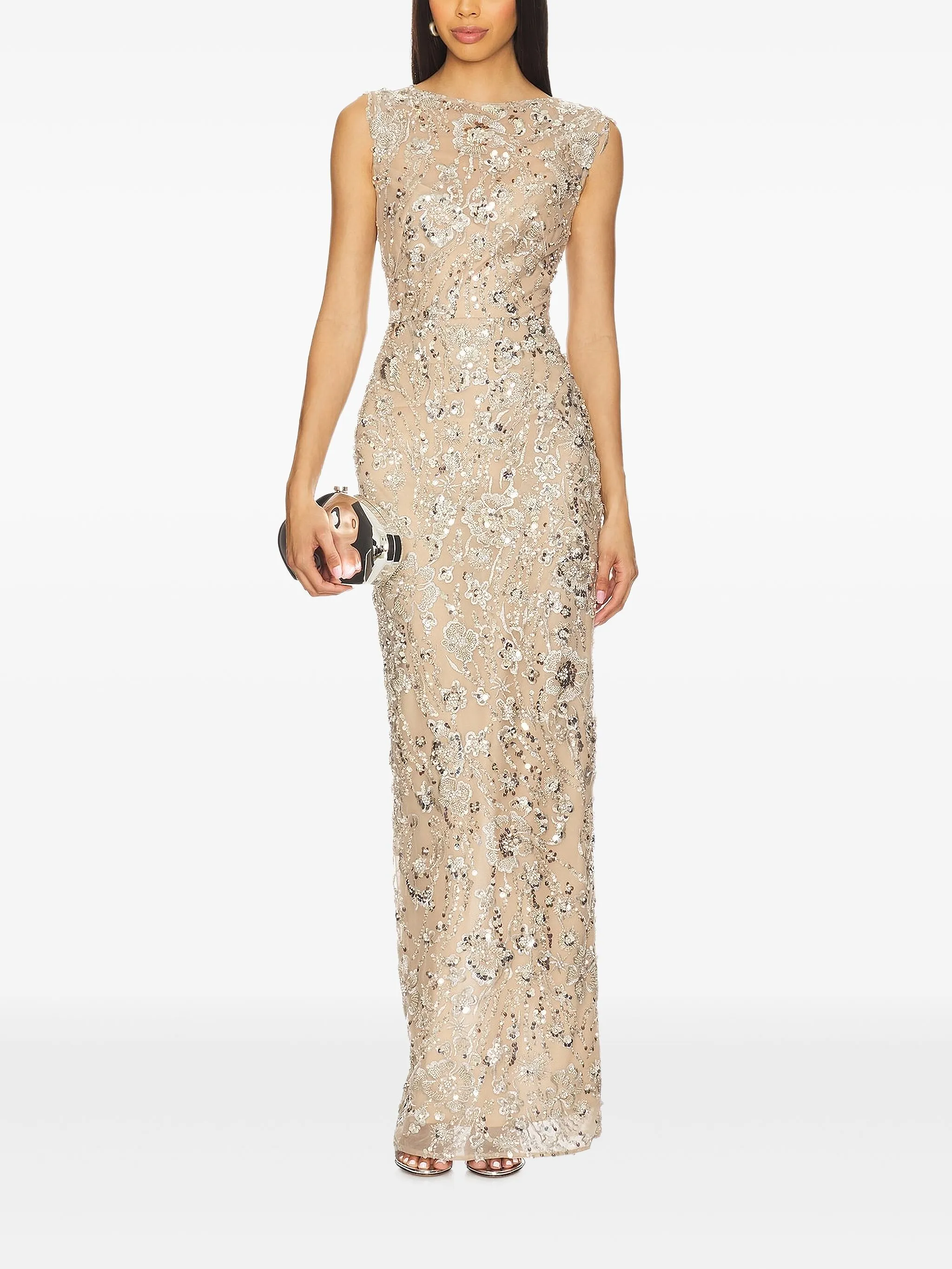 

Фиолетовое платье макси, украшенное блестками Bronx And Banco