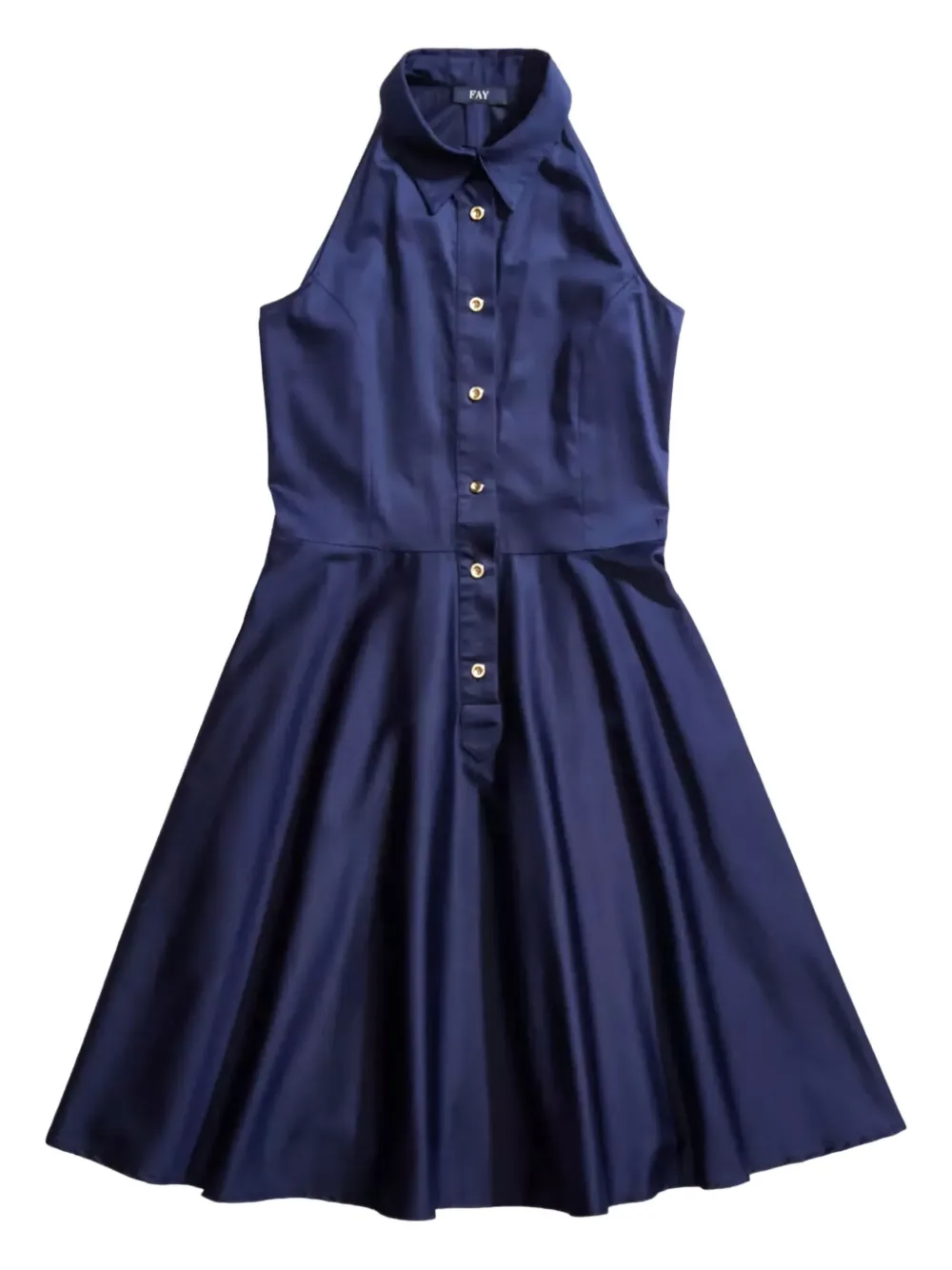 

Миди-платье на пуговицах Fay, синий