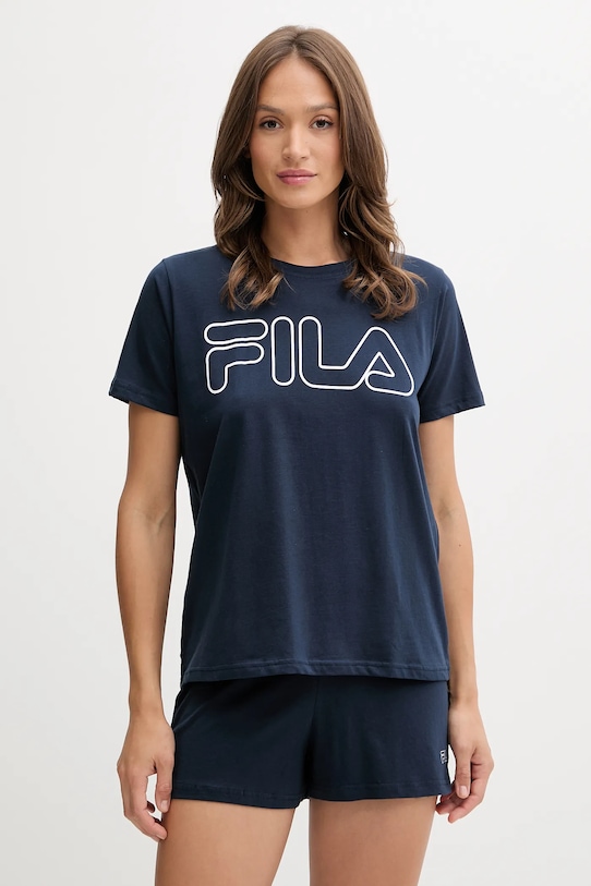 

Хлопковая пижама Fila, темно-синий