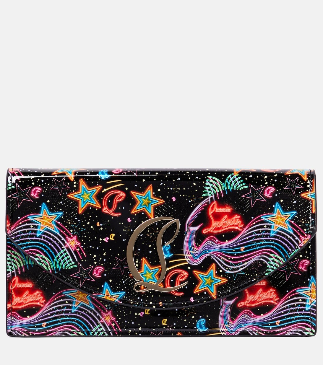 

Клатч Loubi54 из лакированной кожи Christian Louboutin, черный