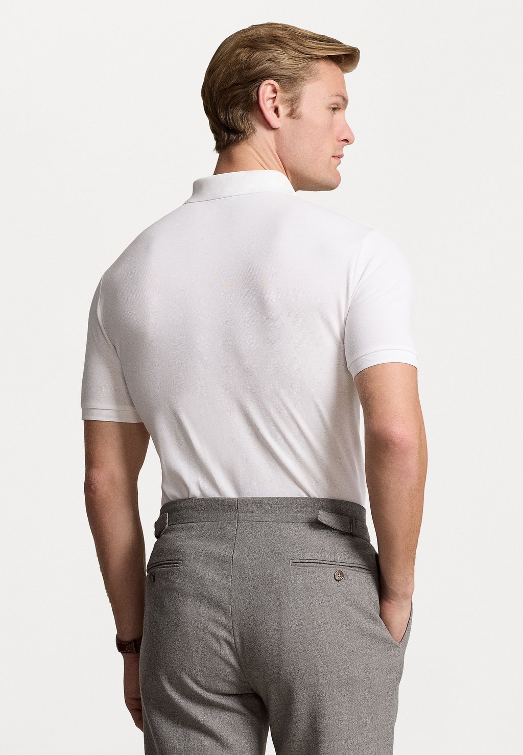 Поло CUSTOM SLIM FIT STRETCH SHIRT Polo Ralph Lauren, белый — фото 3