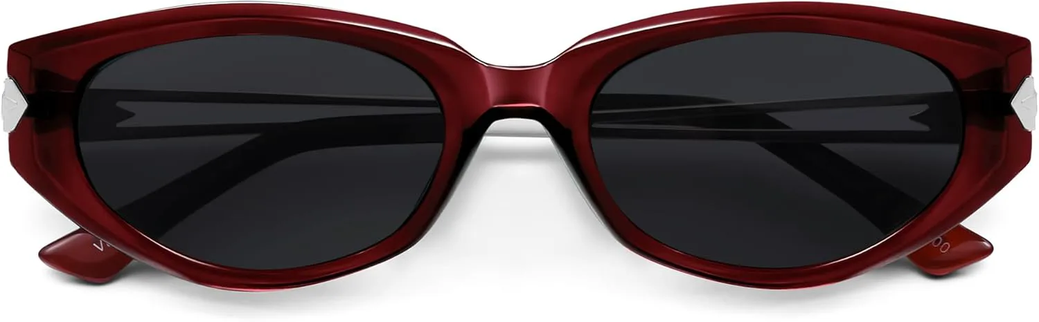 

Поляризованные модные солнцезащитные очки VANLINKER в стиле «кошачий глаз» с маленькой овальной оправой для женщин, ретро-винтаж, модель VL9863, Red Frame Grey Lens