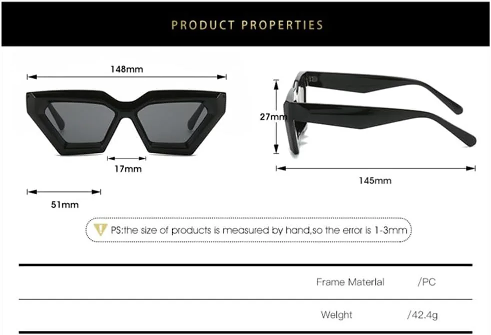 

Солнцезащитные очки UV400 - "Кошачий глаз" в стиле панк с градиентной расцветкой, для женщин и мужчин, для бега и занятий спортом на открытом воздухе UYPTK, White