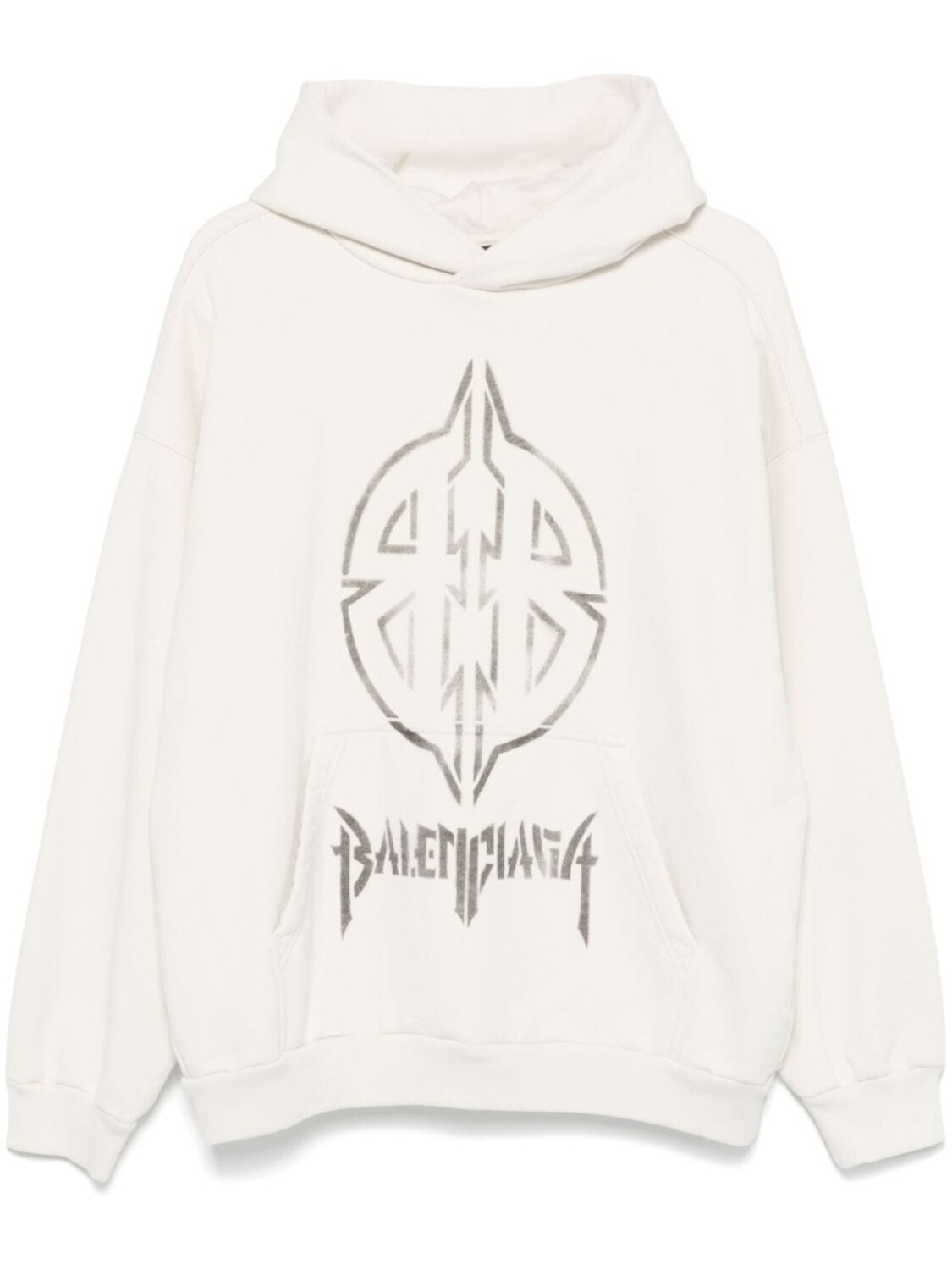 

Толстовка с металлическим трафаретом BB Balenciaga, нейтральный цвет