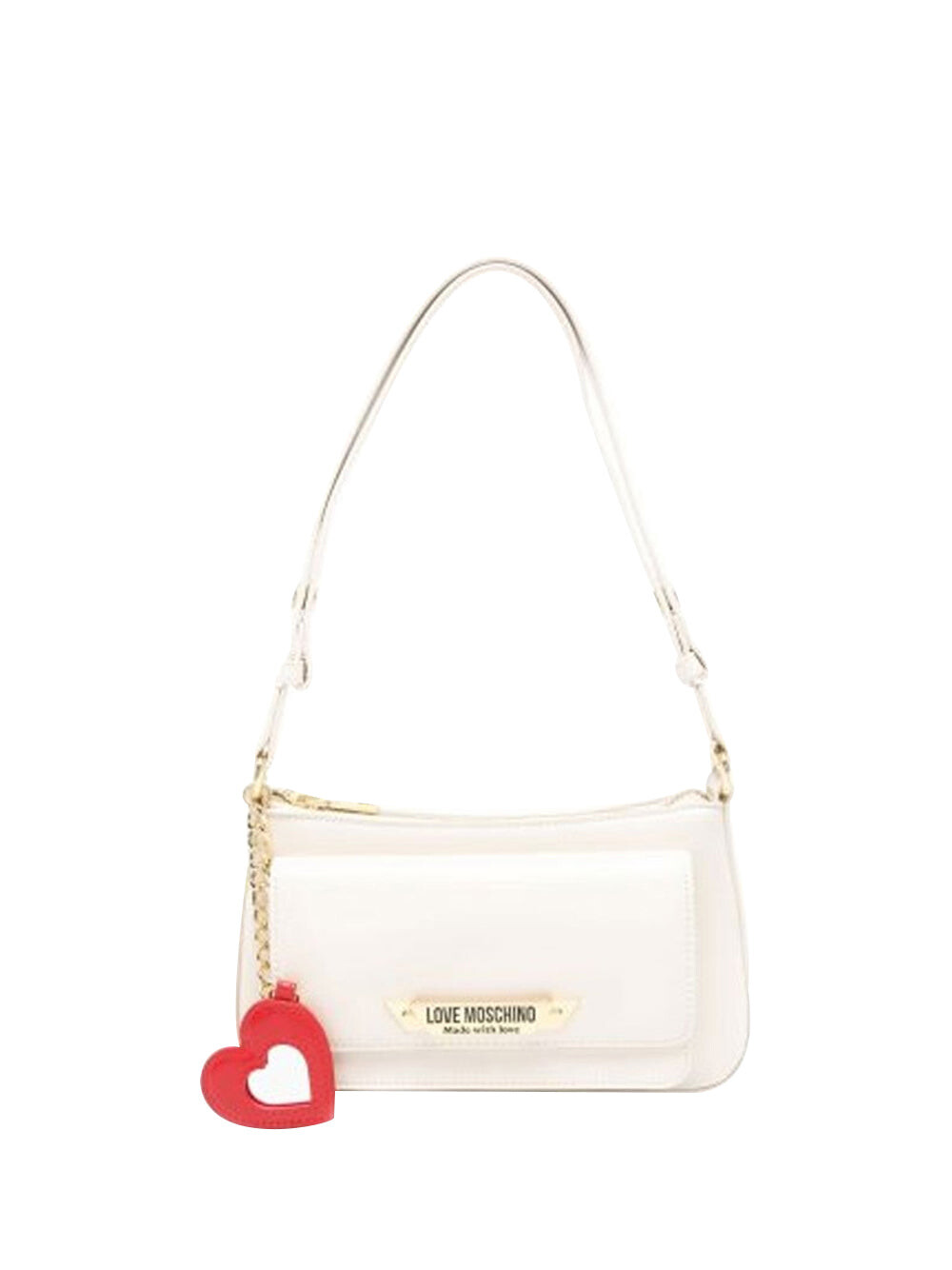 

Женская сумка через плечо цвета слоновой кости Moschino