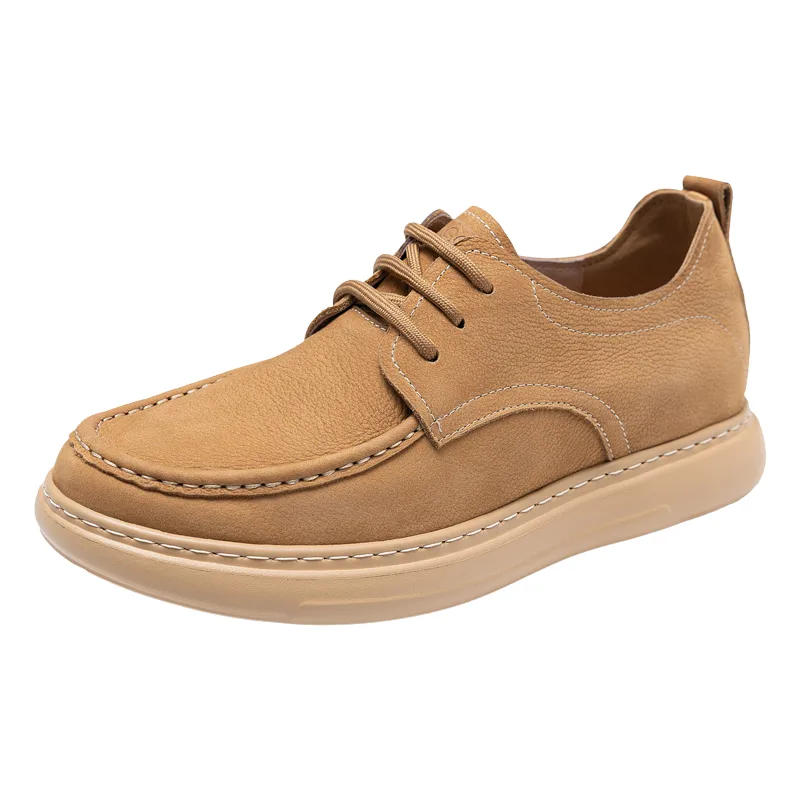 GOG Повседневные кожаные туфли мужские low top brown — фото 3