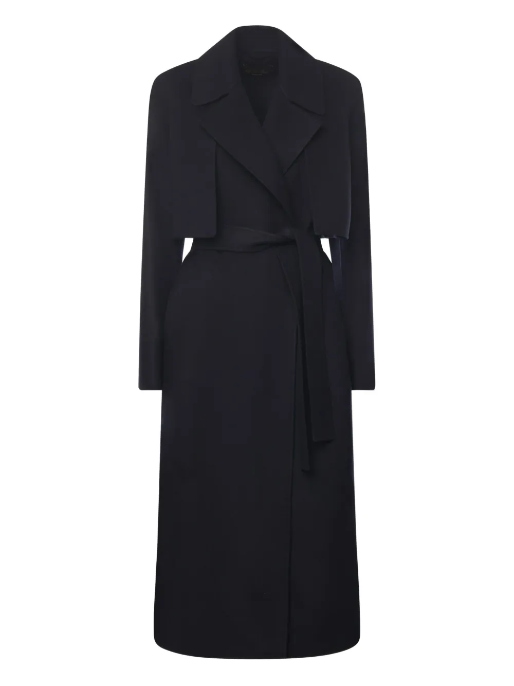 

Пальто с поясом Loro Piana, синий