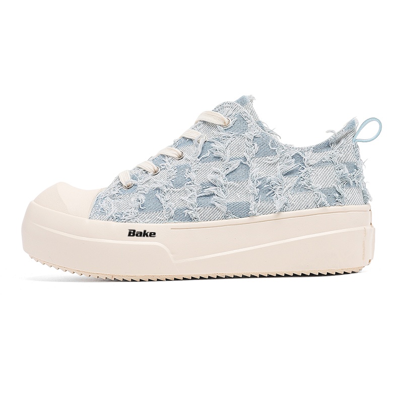 

Износостойкие дышащие низкие мужские кроссовки для скейтбординга BAKE, Light Blue