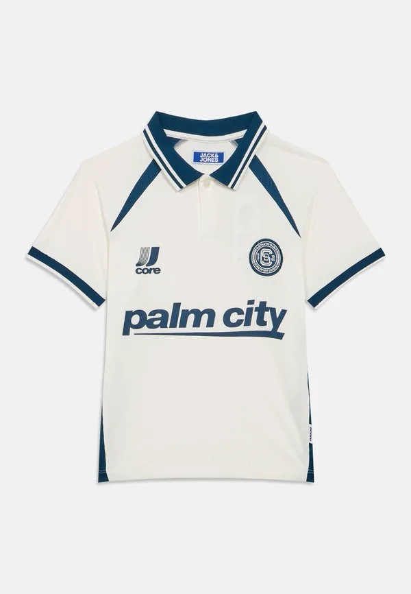 Футбольная рубашка-поло jcoclub Jack & Jones Junior, Bright White
