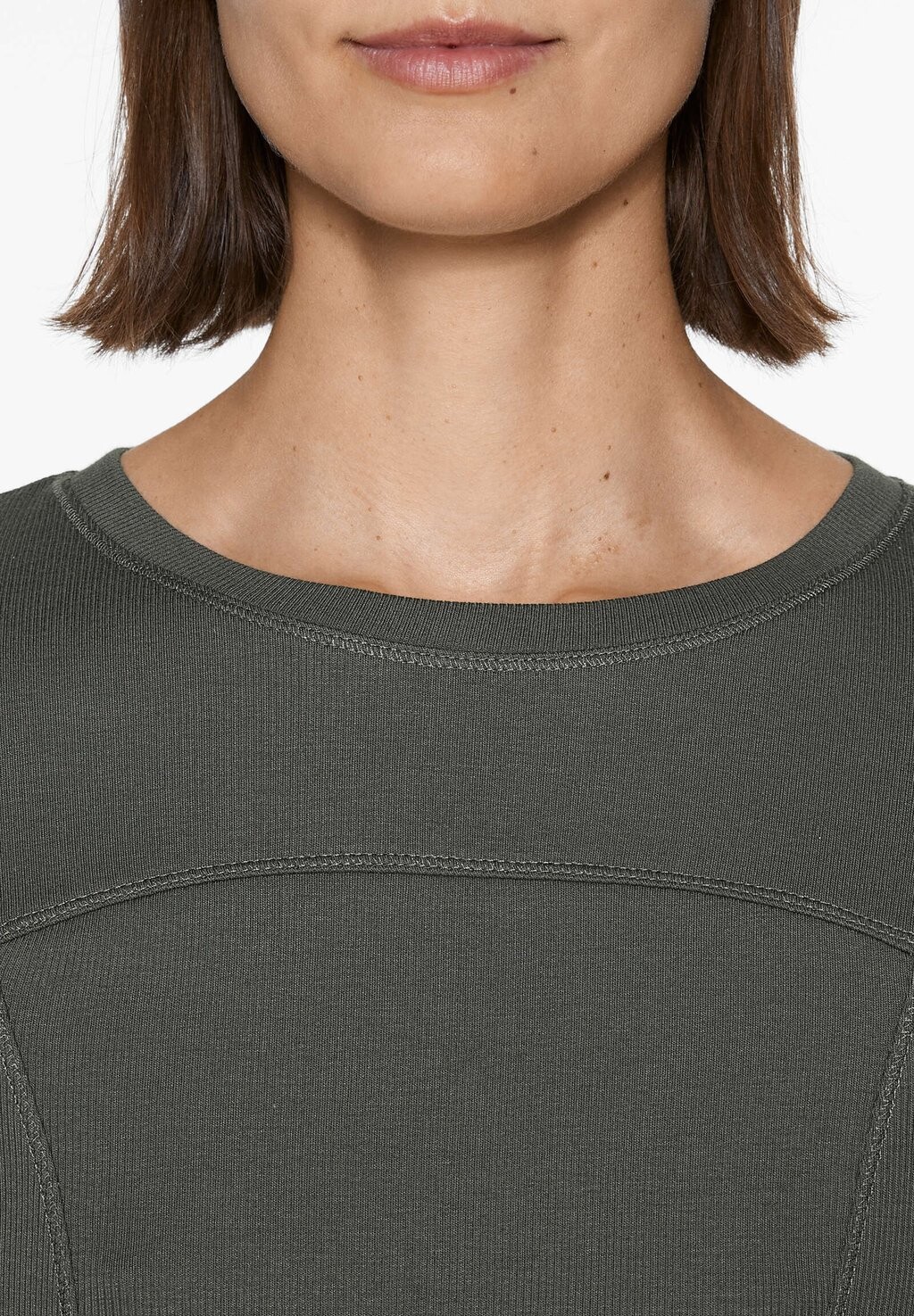 

Базовая футболка SHORT SLEEVE OYSHO, цвет Mottled Green