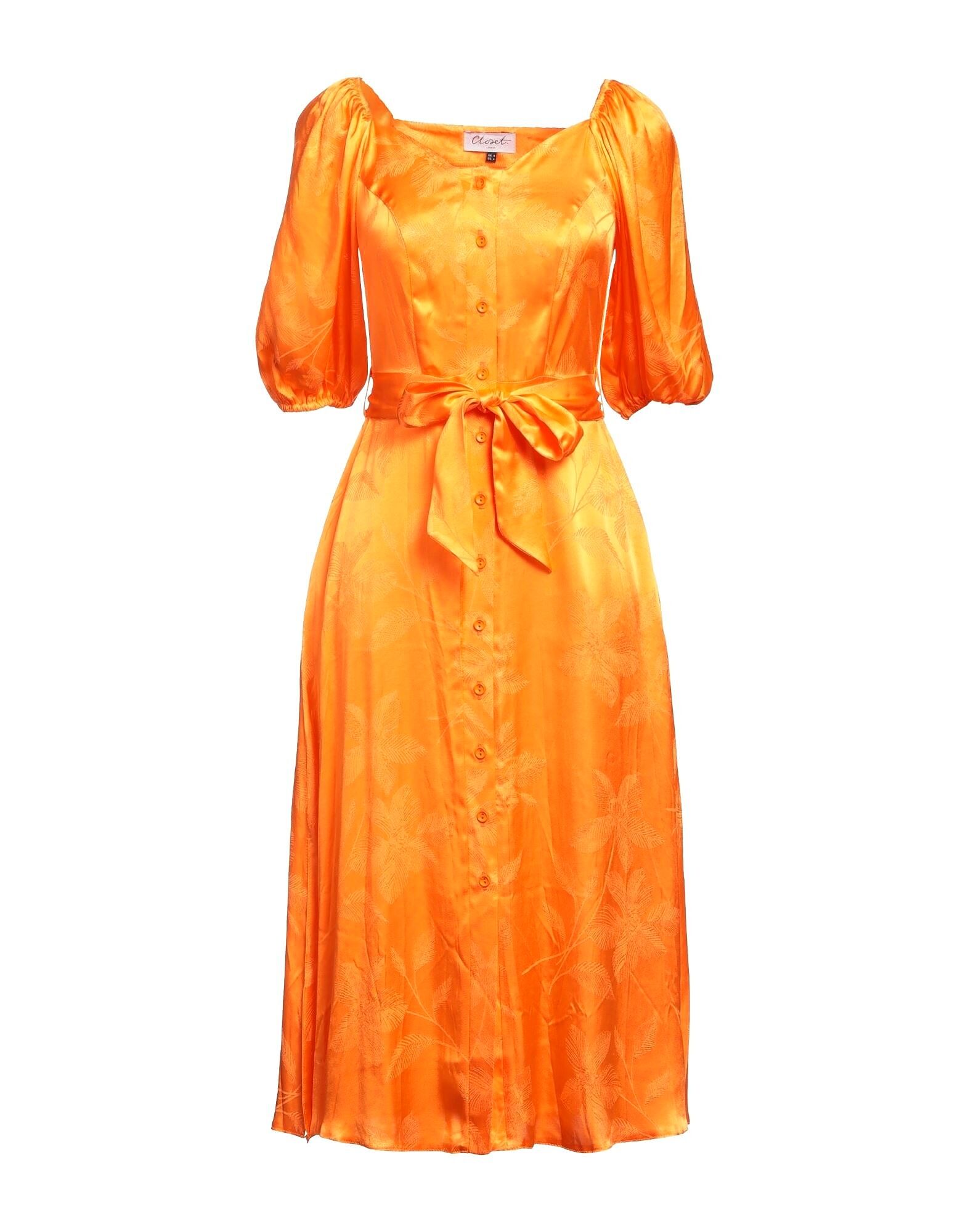 

Платье миди Closet, оранжевый