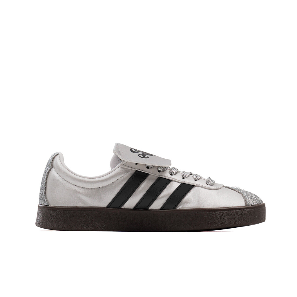 

Кроссовки adidas neo Vl Court Skateboarding Shoes Unisex Low-top Silver/black/white, серебряный, Серый, Кроссовки adidas neo Vl Court Skateboarding Shoes Unisex Low-top Silver/black/white, серебряный