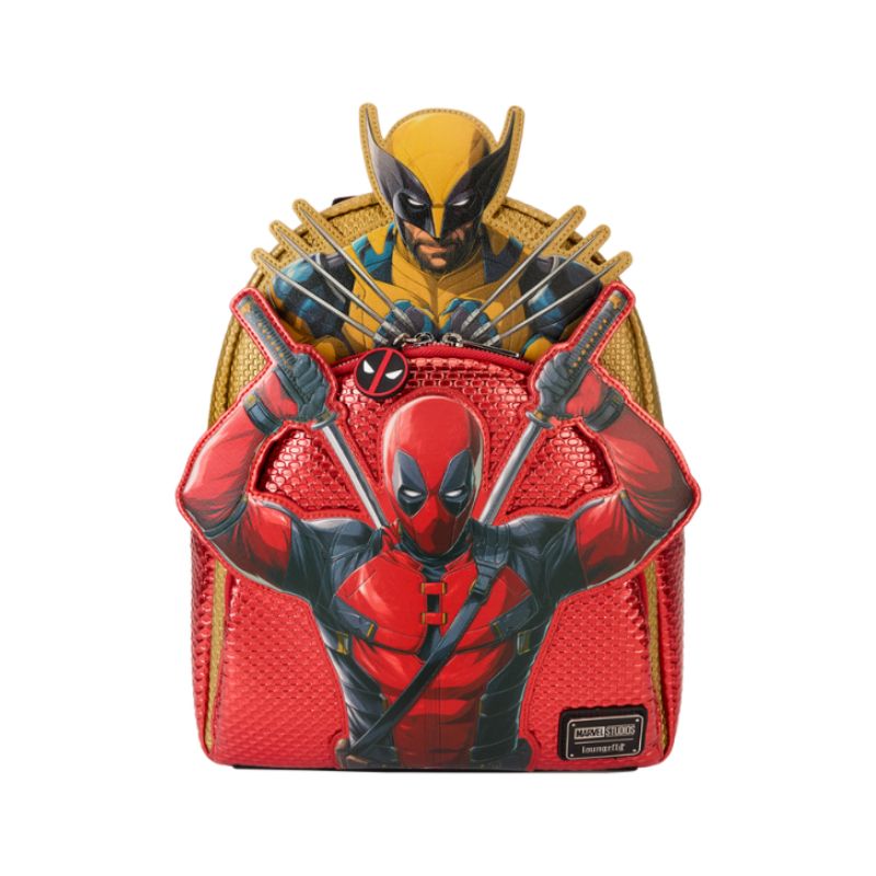 

Loungefly Маленький рюкзак для мужчин Marvel Дэдпул и Росомаха, Deadpool & The Wolverine