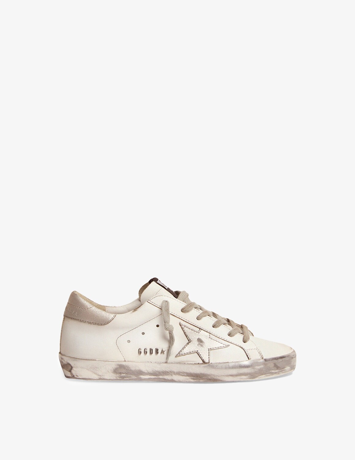 

Кожаные кроссовки Super-Star Golden Goose, цвет White/Silver